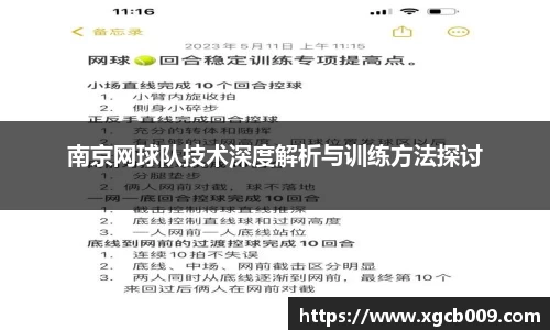 南京网球队技术深度解析与训练方法探讨